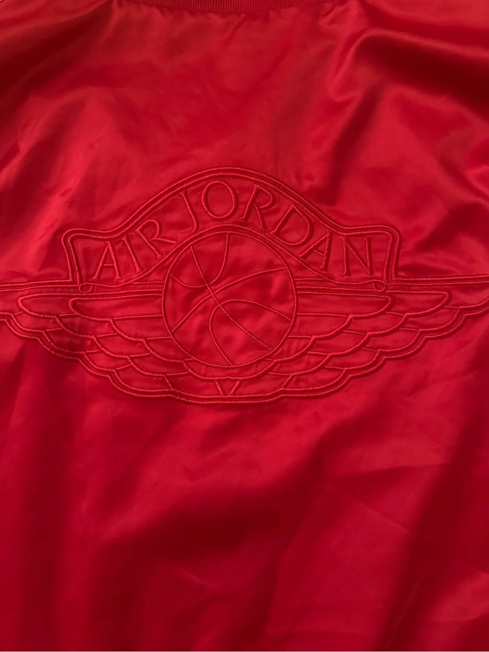 Air Jordan Satin Bomber Jacket Size XL